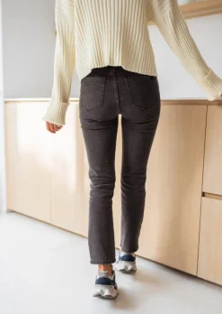 Jeans-EASY-CLOTHES Jeans Sandrine Gris - Vêtements Femme - Easy Clothes Gris       