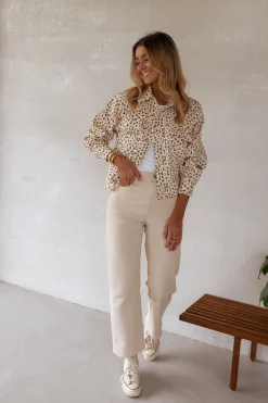 Jeans-EASY-CLOTHES Jeans Solan - beigeEasy Clothes Beige