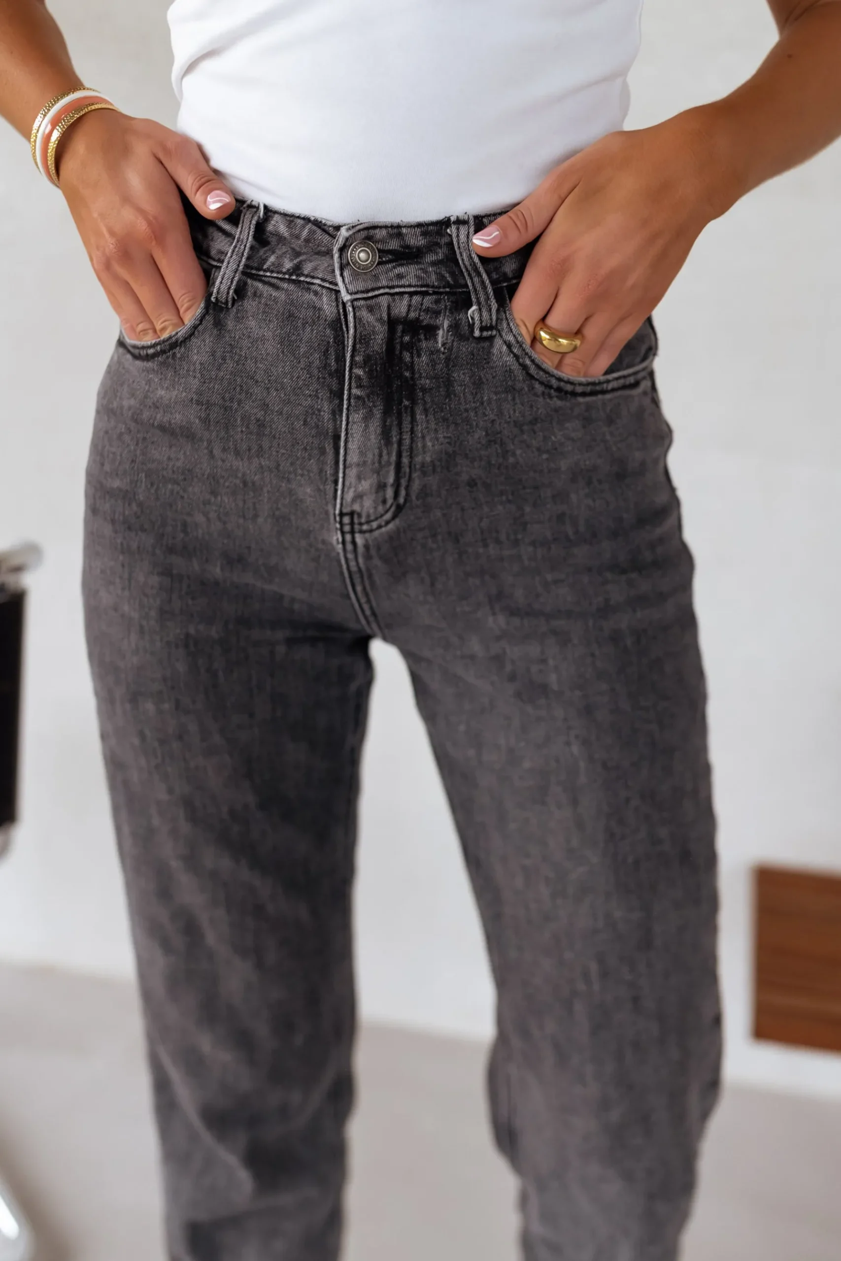 Jeans-EASY-CLOTHES Jeans Solan - grisEasy Clothes Gris