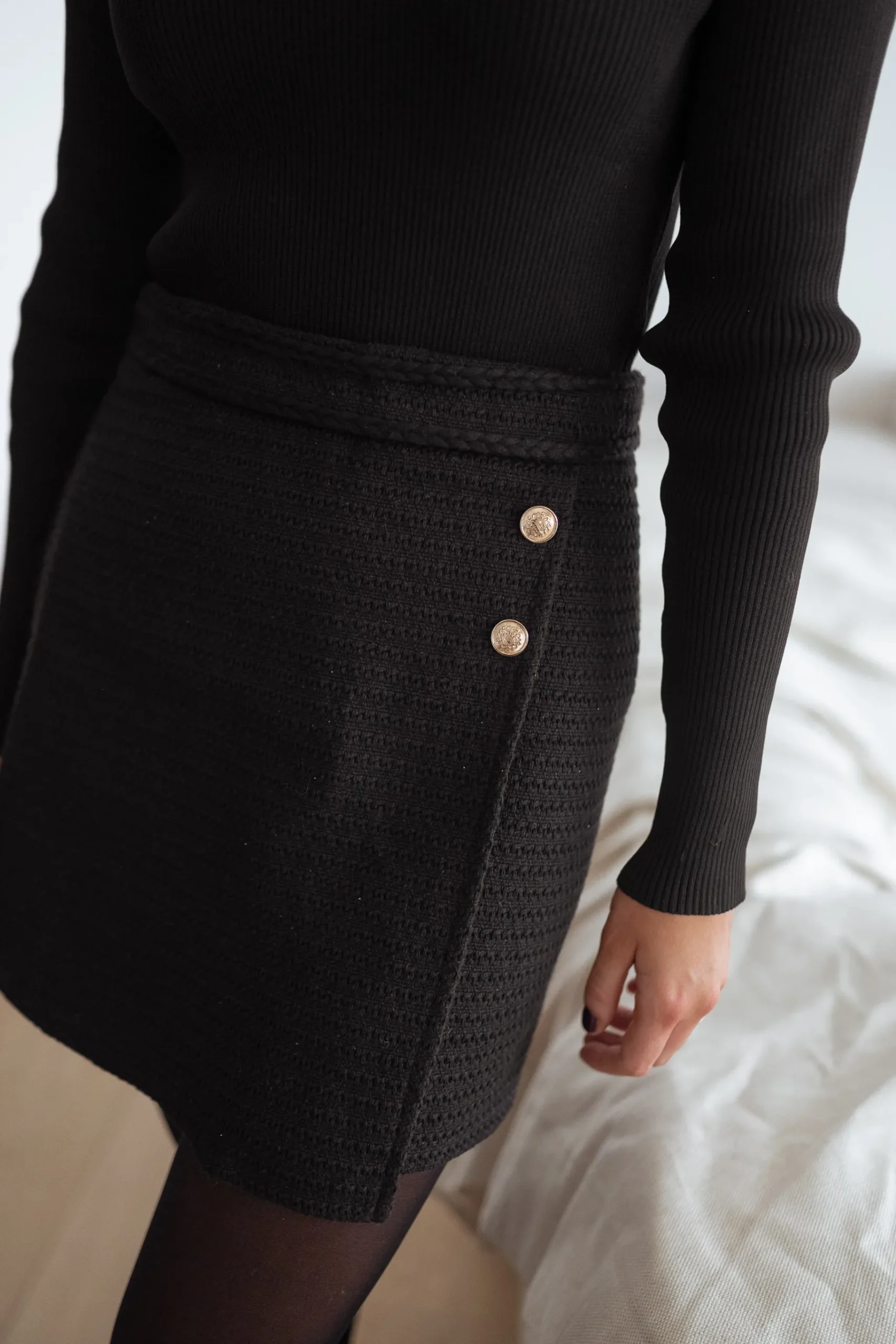 Jupes & Shorts-EASY-CLOTHES Jupe Beryl - noireEasy Clothes Noire