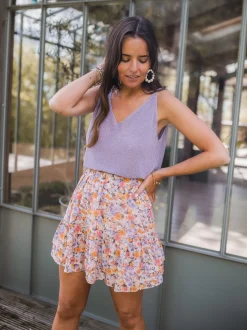 Jupes & Shorts-EASY-CLOTHES Jupe Cita - à fleursEasy Clothes À fleurs       