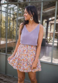 Jupes & Shorts-EASY-CLOTHES Jupe Cita - à fleursEasy Clothes À fleurs