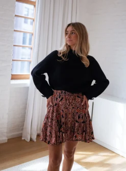 Jupes & Shorts-EASY-CLOTHES Jupe Jolyne - brique à motifsEasy Clothes Brique à motifs