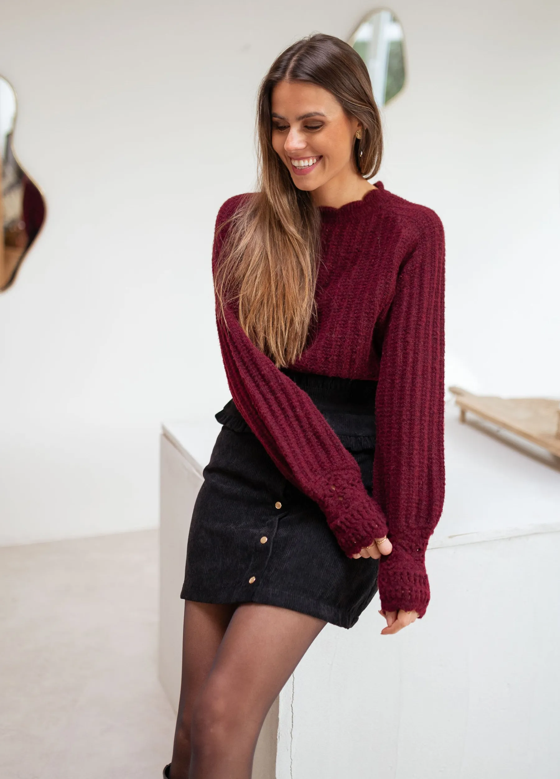 Jupes & Shorts-EASY-CLOTHES Jupe Lando - noireEasy Clothes Noire