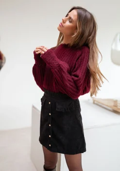 Jupes & Shorts-EASY-CLOTHES Jupe Lando - noireEasy Clothes Noire