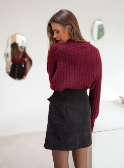 Jupes & Shorts-EASY-CLOTHES Jupe Lando - noireEasy Clothes Noire