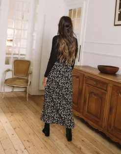Jupes & Shorts-EASY-CLOTHES Jupe Larisa - noireEasy Clothes Noire       