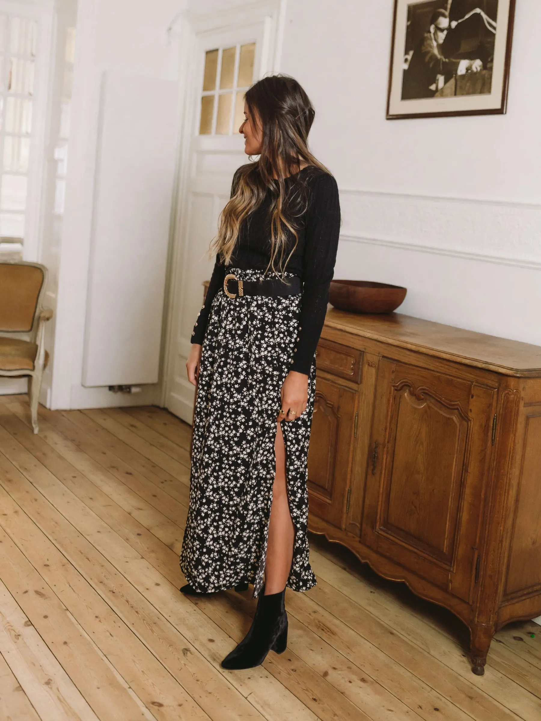 Jupes & Shorts-EASY-CLOTHES Jupe Larisa - noireEasy Clothes Noire
