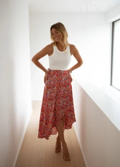 Jupes & Shorts-EASY-CLOTHES Jupe longue Charlie - à fleursEasy Clothes À fleurs       