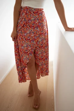 Jupes & Shorts-EASY-CLOTHES Jupe longue Charlie - à fleursEasy Clothes À fleurs       