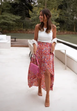 Jupes & Shorts-EASY-CLOTHES Jupe longue Charlie - à fleursEasy Clothes À fleurs       