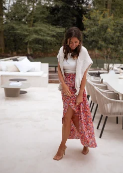 Jupes & Shorts-EASY-CLOTHES Jupe longue Charlie - à fleursEasy Clothes À fleurs       