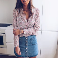 Jupes & Shorts-EASY-CLOTHES Jupe Mazarine - bleue claireEasy Clothes Bleue claire       