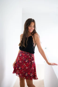 Jupes & Shorts-EASY-CLOTHES Jupe Prisca CREATION - à fleursEasy Clothes À fleurs       