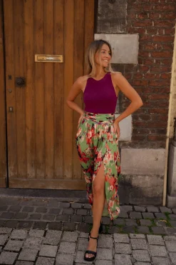 Jupes & Shorts-EASY-CLOTHES Jupe Rosalie - verteEasy Clothes Verte       