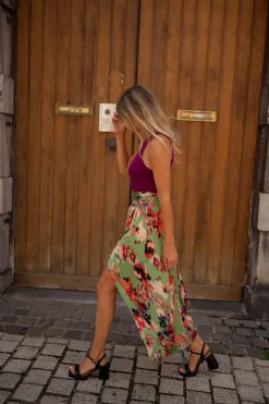 Jupes & Shorts-EASY-CLOTHES Jupe Rosalie - verteEasy Clothes Verte       