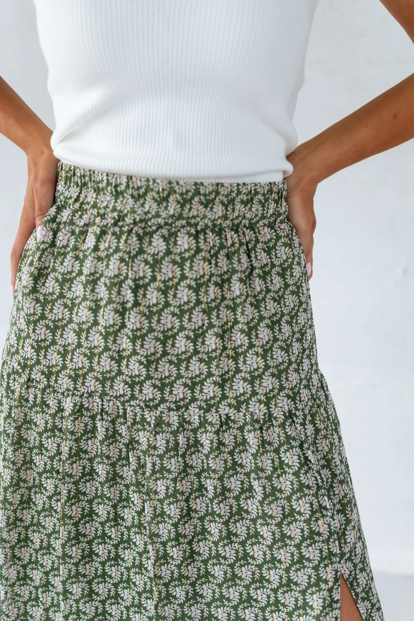 Jupes & Shorts-EASY-CLOTHES Jupe Zoé - verteEasy Clothes Verte