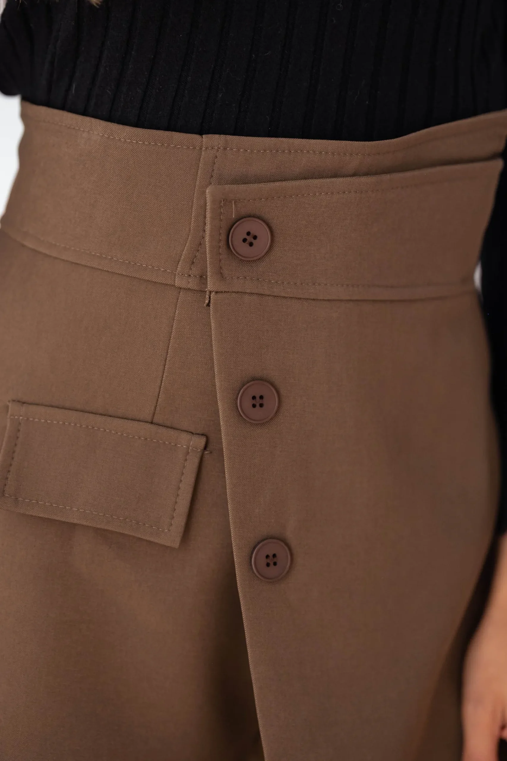Jupes & Shorts-EASY-CLOTHES Jupe-short Amélia - chocolatEasy Clothes Chocolat