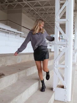 Jupes & Shorts-EASY-CLOTHES Jupe-short Elias - noirEasy Clothes Noir