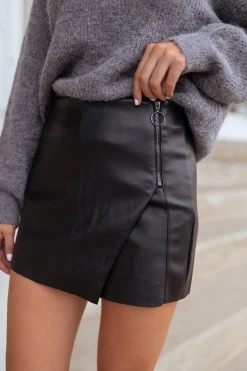 Jupes & Shorts-EASY-CLOTHES Jupe-short Elias - noirEasy Clothes Noir       