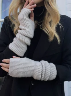 Bonnets & Gants-EASY-CLOTHES Mitaines - beiges en laineEasy Clothes Beiges en laine