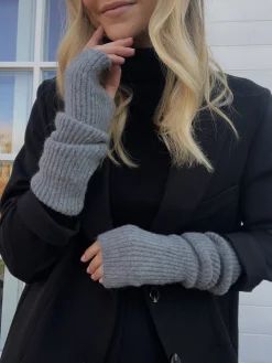 Bonnets & Gants-EASY-CLOTHES Mitaines - grises en laineEasy Clothes Grises en laine