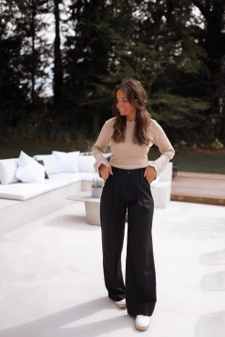 Pantalons-EASY-CLOTHES Pantalon Anas - noirEasy Clothes Noir