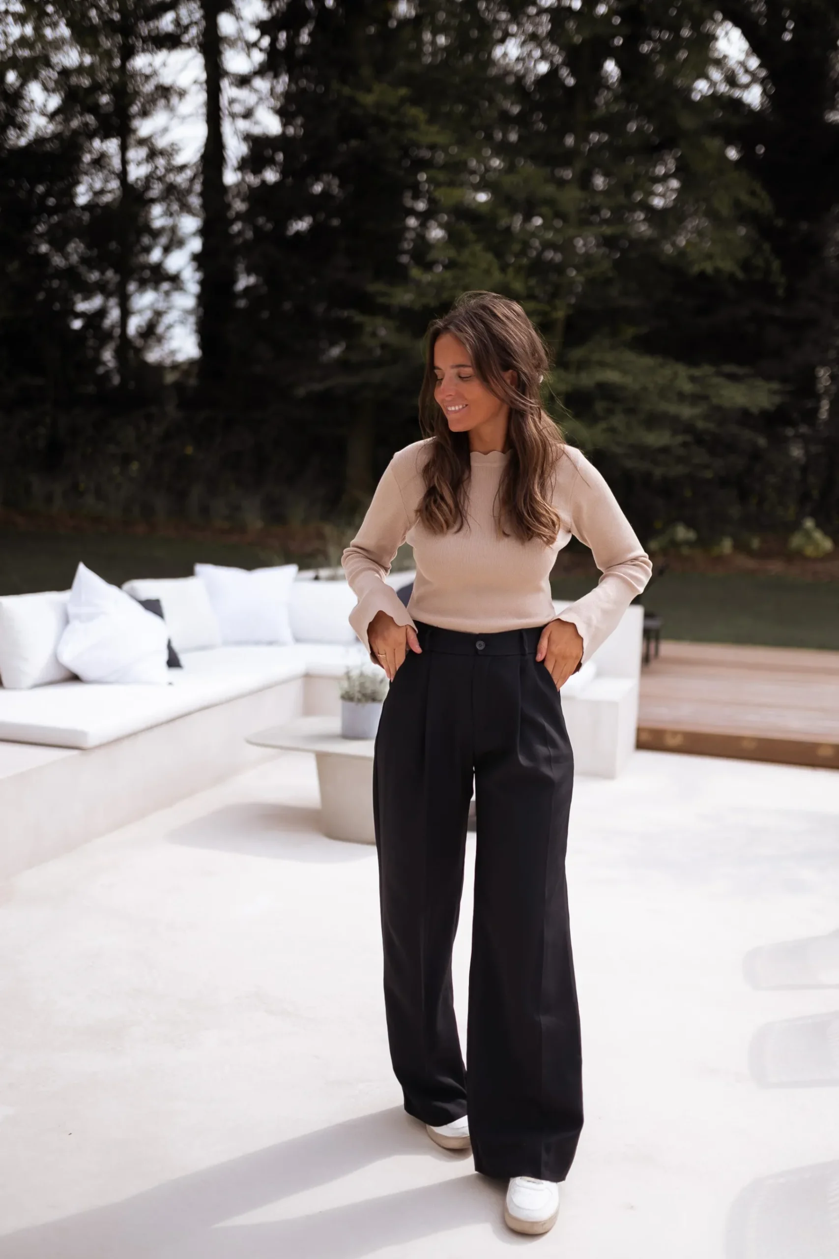 Pantalons-EASY-CLOTHES Pantalon Anas - noirEasy Clothes Noir