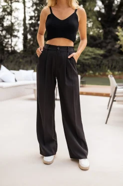 Pantalons-EASY-CLOTHES Pantalon Anas - noirEasy Clothes Noir