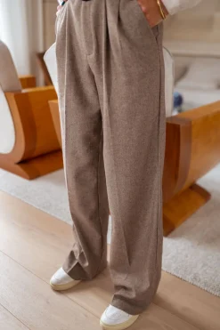 Pantalons-EASY-CLOTHES Pantalon Arthur - chocolatEasy Clothes Chocolat       