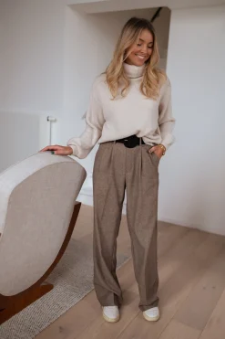 Pantalons-EASY-CLOTHES Pantalon Arthur - chocolatEasy Clothes Chocolat       