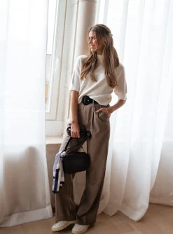 Pantalons-EASY-CLOTHES Pantalon Arthur - chocolatEasy Clothes Chocolat       