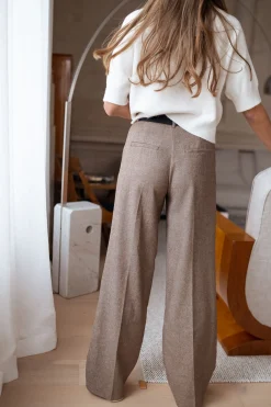 Pantalons-EASY-CLOTHES Pantalon Arthur - chocolatEasy Clothes Chocolat       