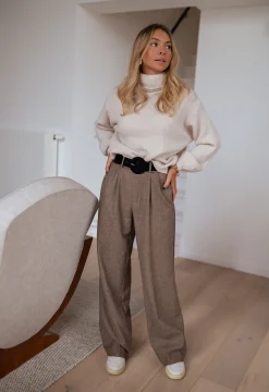 Pantalons-EASY-CLOTHES Pantalon Arthur - chocolatEasy Clothes Chocolat       