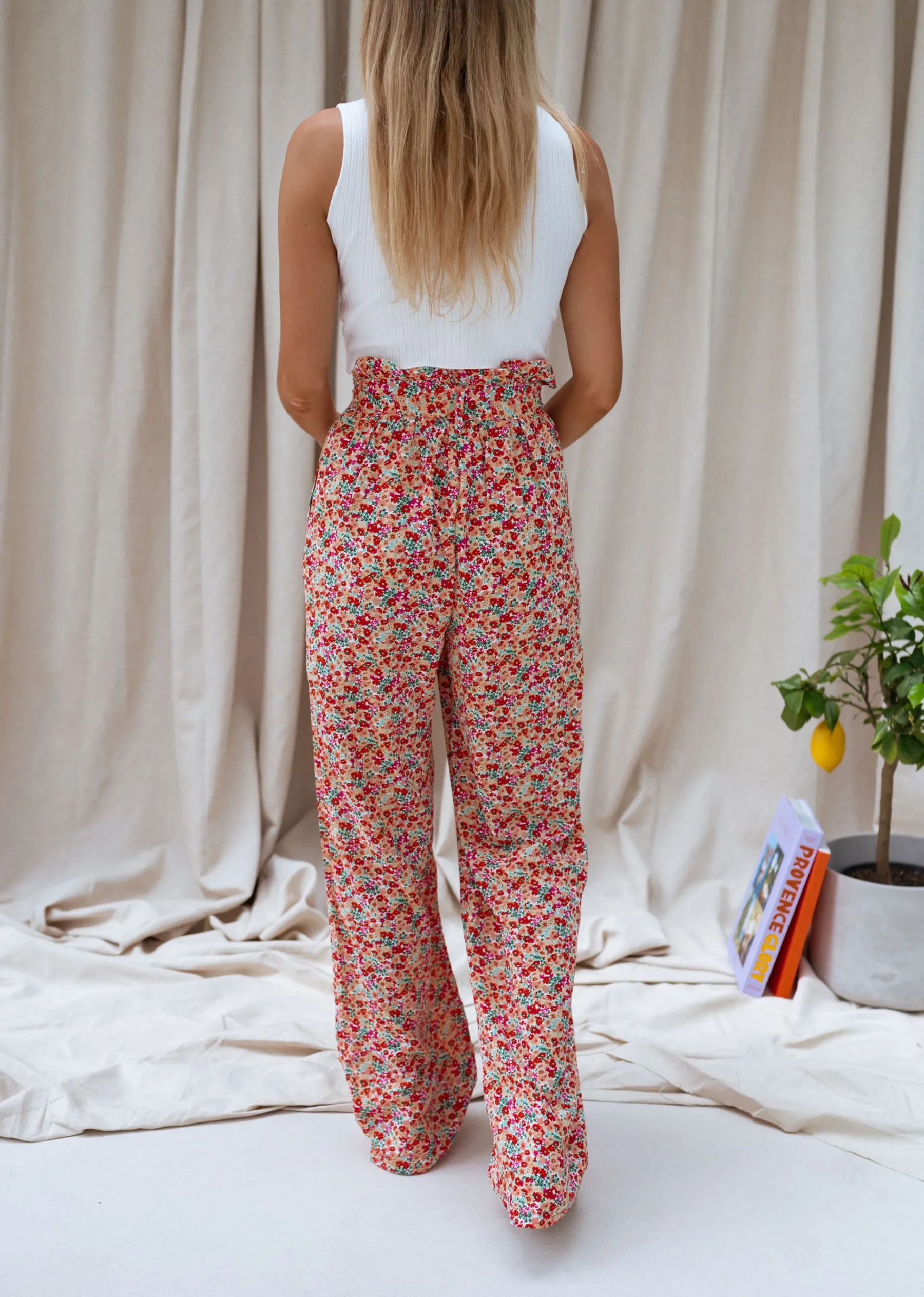 Pantalons-EASY-CLOTHES Pantalon Benito - à fleursEasy Clothes À fleurs