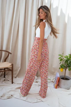 Pantalons-EASY-CLOTHES Pantalon Benito - à fleursEasy Clothes À fleurs
