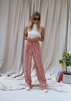 Pantalons-EASY-CLOTHES Pantalon Benito - à fleursEasy Clothes À fleurs