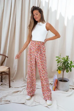 Pantalons-EASY-CLOTHES Pantalon Benito - à fleursEasy Clothes À fleurs