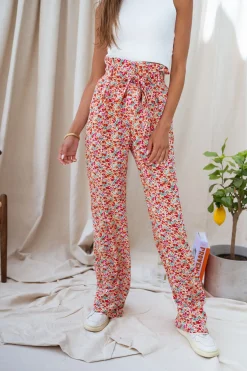 Pantalons-EASY-CLOTHES Pantalon Benito - à fleursEasy Clothes À fleurs