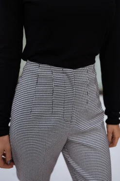 Pantalons-EASY-CLOTHES Pantalon Colette - pied de pouleEasy Clothes Pied de poule       