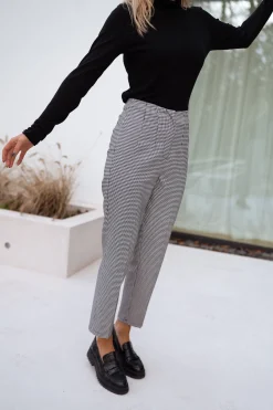 Pantalons-EASY-CLOTHES Pantalon Colette - pied de pouleEasy Clothes Pied de poule       