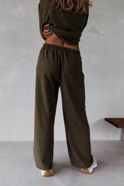 Pantalons-EASY-CLOTHES Pantalon Dallas - kakiEasy Clothes Kaki       