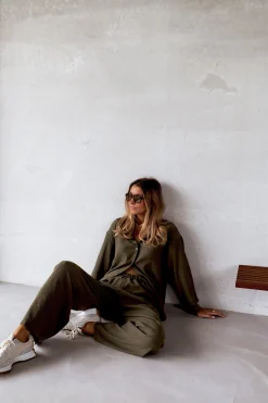 Pantalons-EASY-CLOTHES Pantalon Dallas - kakiEasy Clothes Kaki       