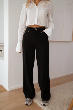 Pantalons-EASY-CLOTHES Pantalon Denver - noirEasy Clothes Noir