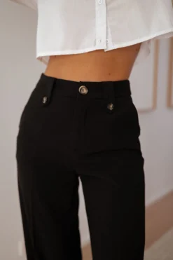 Pantalons-EASY-CLOTHES Pantalon Denver - noirEasy Clothes Noir       