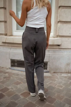 Pantalons-EASY-CLOTHES Pantalon Ellie - grisEasy Clothes Gris       
