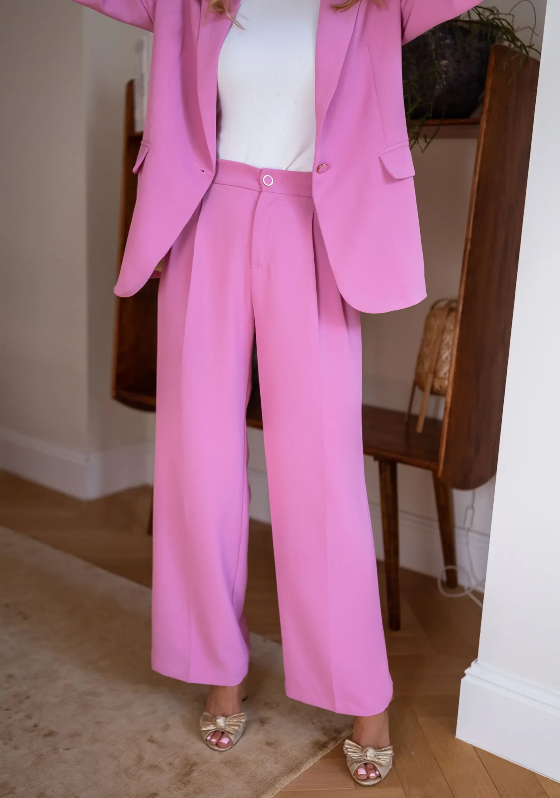 Pantalons-EASY-CLOTHES Pantalon Gustave - roseEasy Clothes Rose