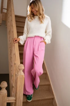 Pantalons-EASY-CLOTHES Pantalon Gustave - roseEasy Clothes Rose