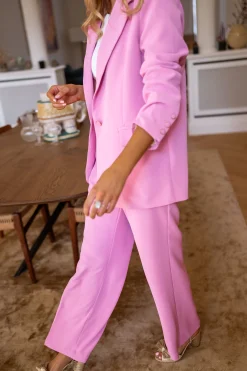 Pantalons-EASY-CLOTHES Pantalon Gustave - roseEasy Clothes Rose