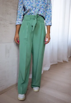 Pantalons-EASY-CLOTHES Pantalon Kalie - vert d’eauEasy Clothes Vert d’eau       